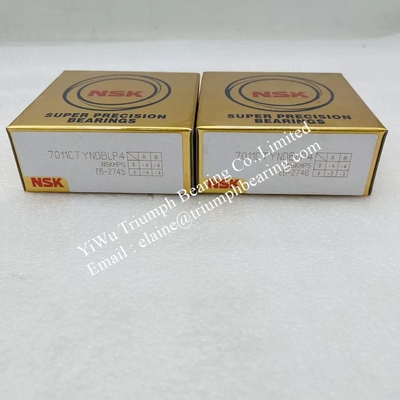 NSK Precisión de contacto de bola angular rodamiento 7011CTYNDBLP4 NSK (Un juego de 2pcs, de espalda a espalda)