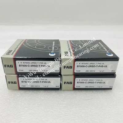 FAG Rodamientos de husillo, rodamientos de bola de contacto angular de fila única B7005-C-2RSD-T-P4S-UL