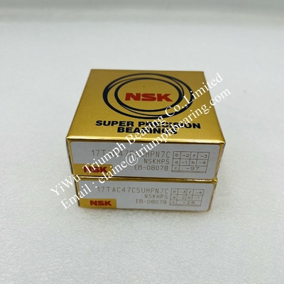 NSK rodamiento de perno de bola, rodamiento de bola de contacto angular de precisión 17TAC47CSUHPN7C