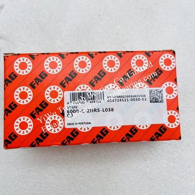Los rodamientos de bolas con ranura profunda FAG de alta precisión 6000-C-2HRS-L038-C3