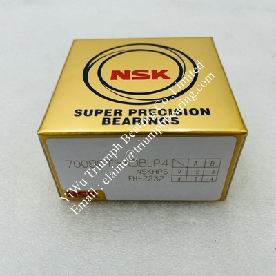 NSK Precisión rodamiento de bola de contacto angular 7008CTYNDBLP4 (Un juego de 2pcs)