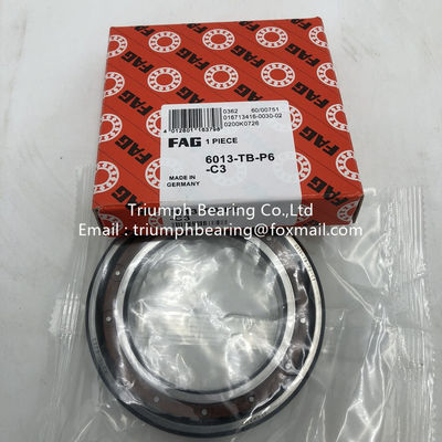 Los rodamientos de bolas con ranura profunda FAG 6013-TB-P6-C3 de alta precisión