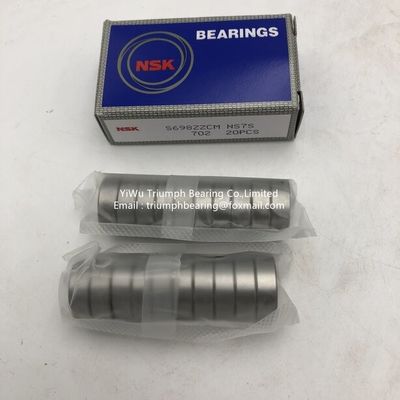 Los componentes de los rodamientos de bolas con ranura profunda de acero inoxidable NSK