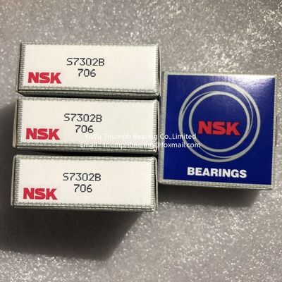 NSK acero inoxidable rodamiento de bola de contacto angular S7302B, 7302B