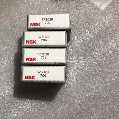 NSK acero inoxidable rodamiento de bola de contacto angular S7302B, 7302B