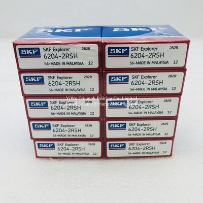 Los rodamientos de bolas de ranura profunda 6204-2RSH, 6204-2RS,6204