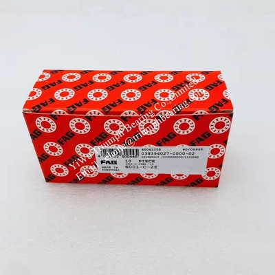 Los rodamientos de bolas con ranura profunda de la serie FAG 6001-C-2Z