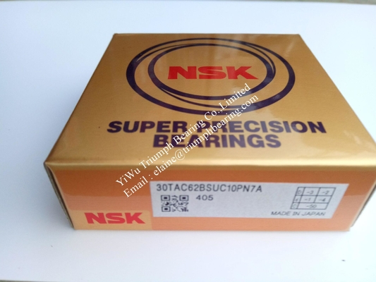 Rodamiento NSK de perno de bola, rodamiento de bola de contacto angular de precisión 30TAC62BSUC10PN7A, 30TAC62BSUC10PN7B