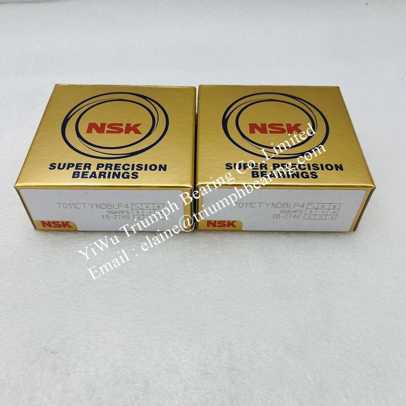 NSK Precisión de contacto de bola angular rodamiento 7011CTYNDBLP4 NSK (Un juego de 2pcs, de espalda a espalda)