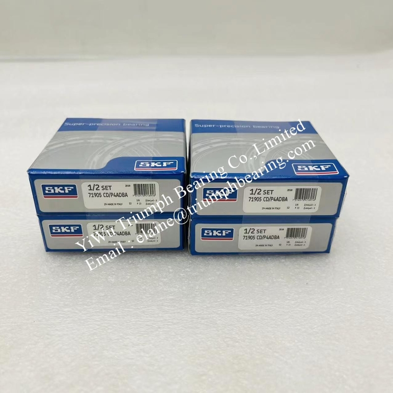Conjunto combinado de dos rodamientos de bola de contacto angulares de superprecisión, de gran capacidad, diseño D, de una sola fila 71905 CD/P4ADBA