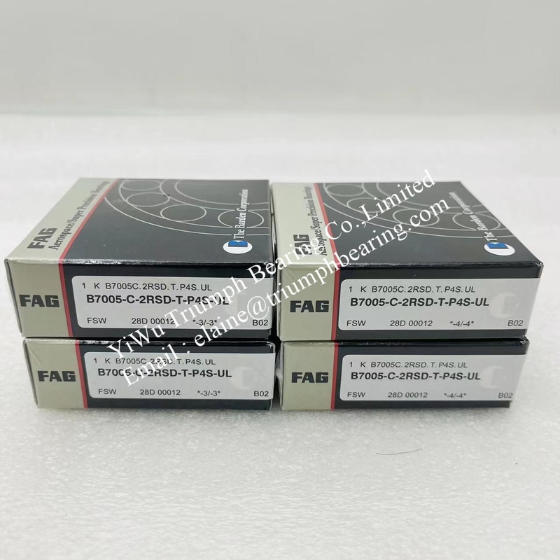 FAG Rodamientos de husillo, rodamientos de bola de contacto angular de fila única B7005-C-2RSD-T-P4S-UL