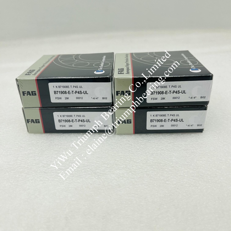 FAG Rodamientos de huso, rodamientos de bola de contacto angular de fila única B71908-E-T-P4S-UL