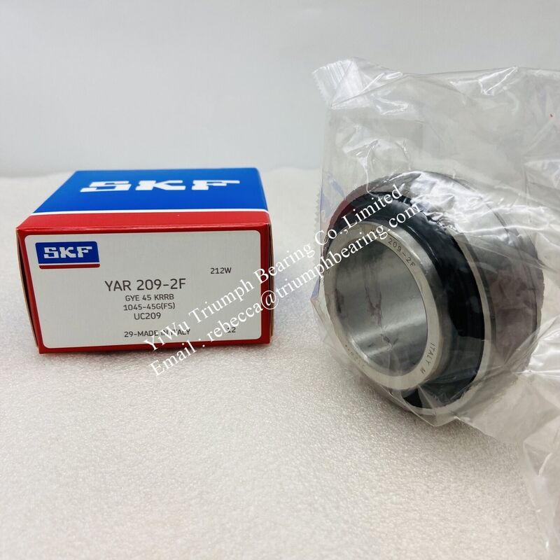 El rodamiento de inserción con bloqueo de tornillo fijo y anillo interior extendido YAR209-2F,YAR210-2F